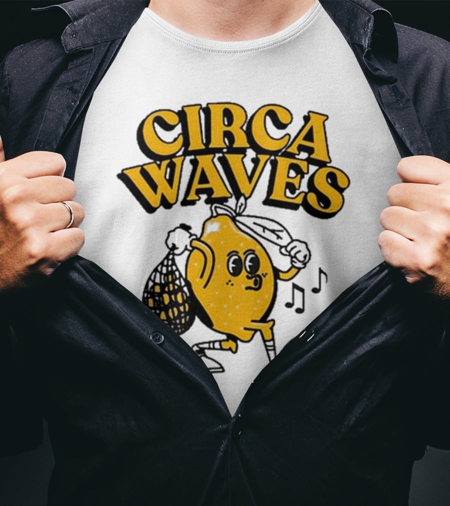Circa Waves Leroy The Lemon Running Cartoon T-Shirt