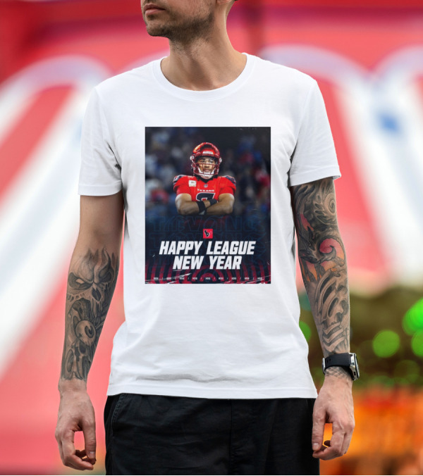 Premium T-Shirt: CJ Stroud Texans Happy League New Year HOU T-Shirt CJ Stroud Texans Happy League New Year HOU T-Shirt