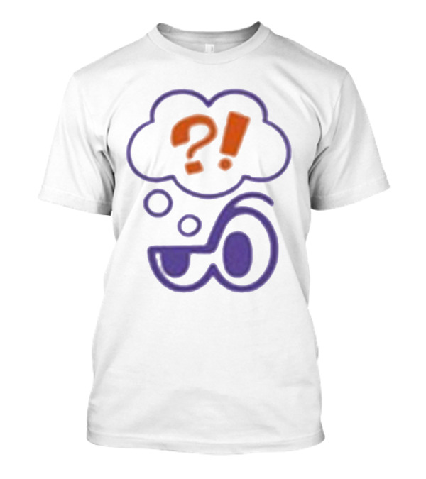 Clooless Core Bubble Brain Question Mark Exclamation Point T-Shirt