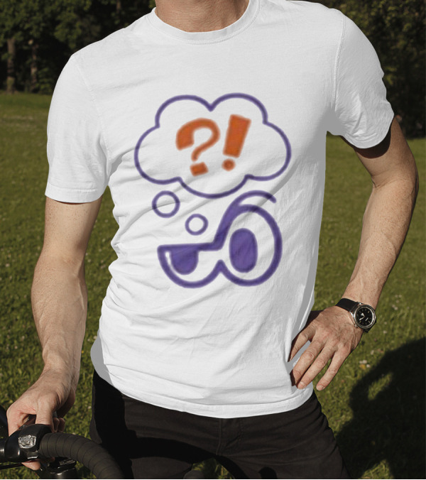 Clooless Core Bubble Brain Question Mark Exclamation Point T-Shirt