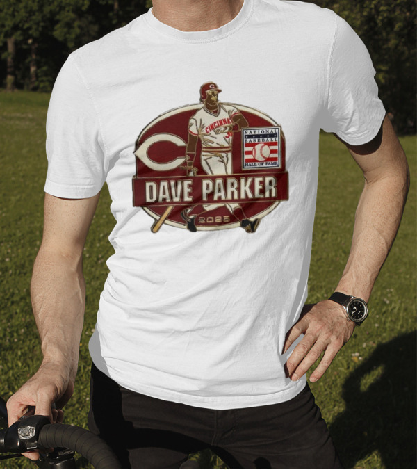 Dave Parker Cincinnati Reds National Baseball Hall Of Fame 2025 Collector’s T-Shirt
