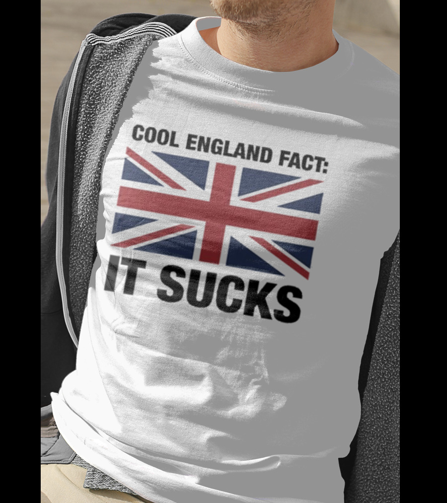 Cool England Fact It Sucks Union Jack T-Shirt