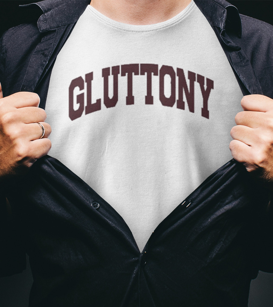 Corbin Gluttony Arch Text T-Shirt