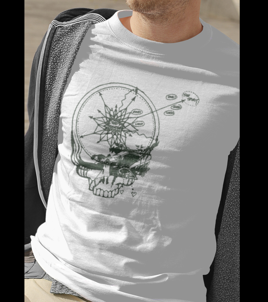 Dead & Company Psychedelic Skull Staring At Goats 2025 T-Shirt