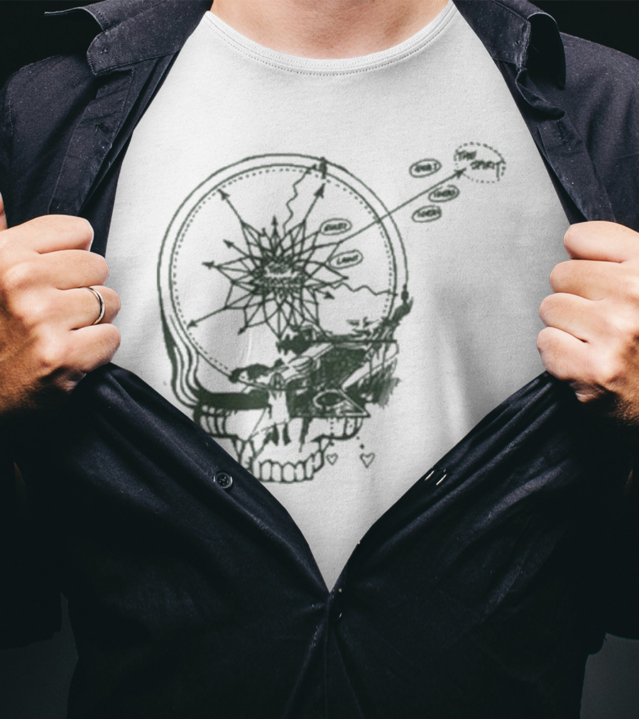 Dead & Company Psychedelic Skull Staring At Goats 2025 T-Shirt