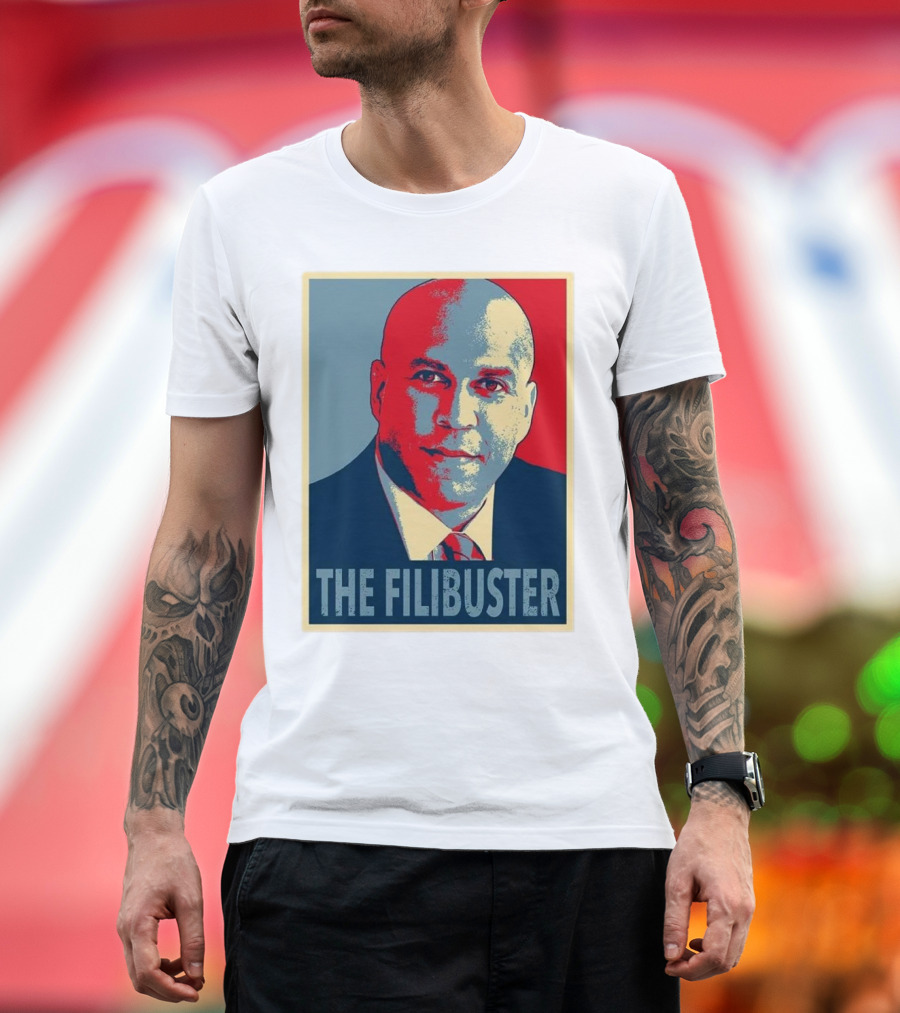 Cory Booker The Filibuster Vintage Style T-Shirt