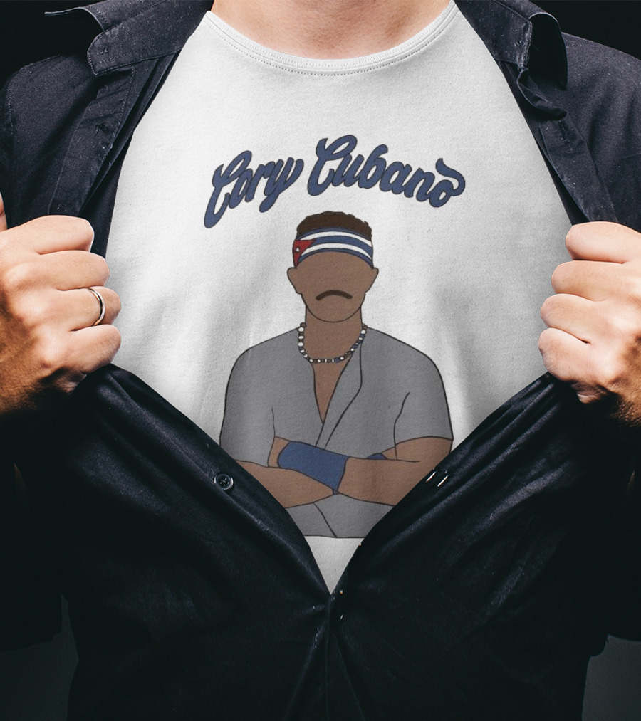 Cory Cubano Stylized Illustration With Headband And Necklace T-Shirt