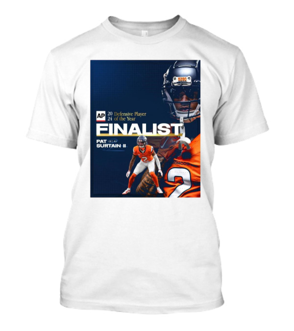 Denver Broncos Pat Surtain II AP Defensive Player Of The Year Finalist 2024 Signature T-Shirt