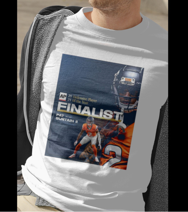 Denver Broncos Pat Surtain II AP Defensive Player Of The Year Finalist 2024 Signature T-Shirt