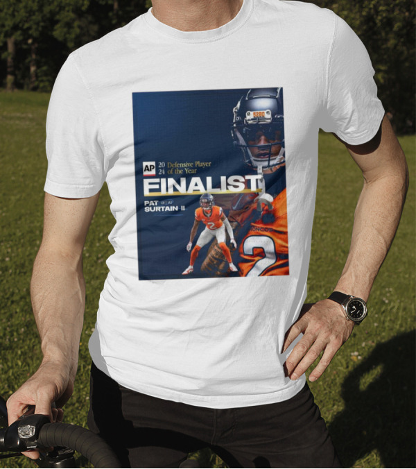 Denver Broncos Pat Surtain II AP Defensive Player Of The Year Finalist 2024 Signature T-Shirt