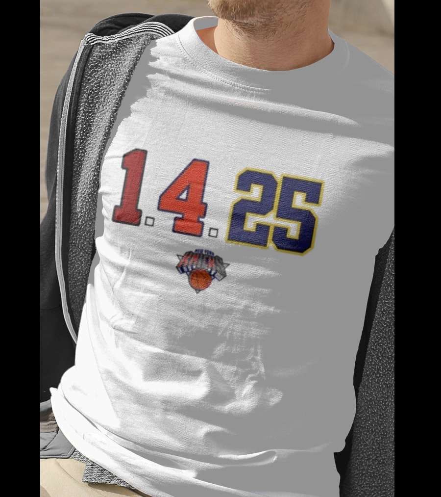 Derrick Rose Numbers 14 25 New York Knicks T-Shirt