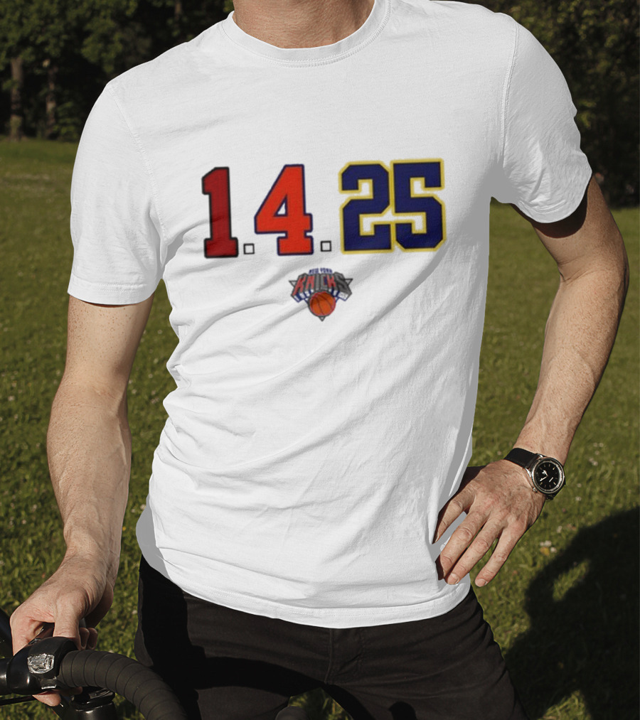 Derrick Rose Numbers 14 25 New York Knicks T-Shirt