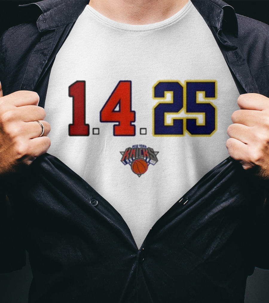 Derrick Rose Numbers 14 25 New York Knicks T-Shirt