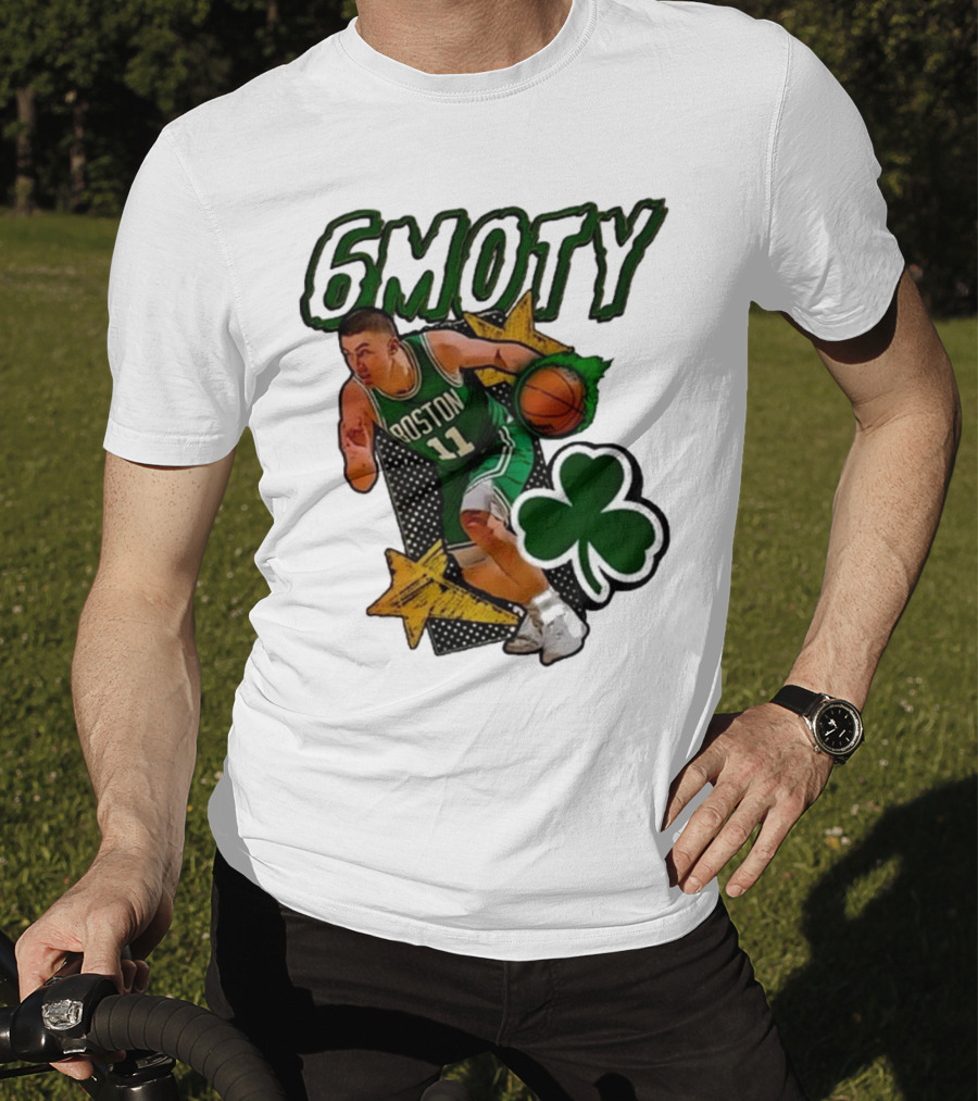 Boston Celtics Derrick White Payton Pritchard 6Moty Shamrock Basketball T-Shirt