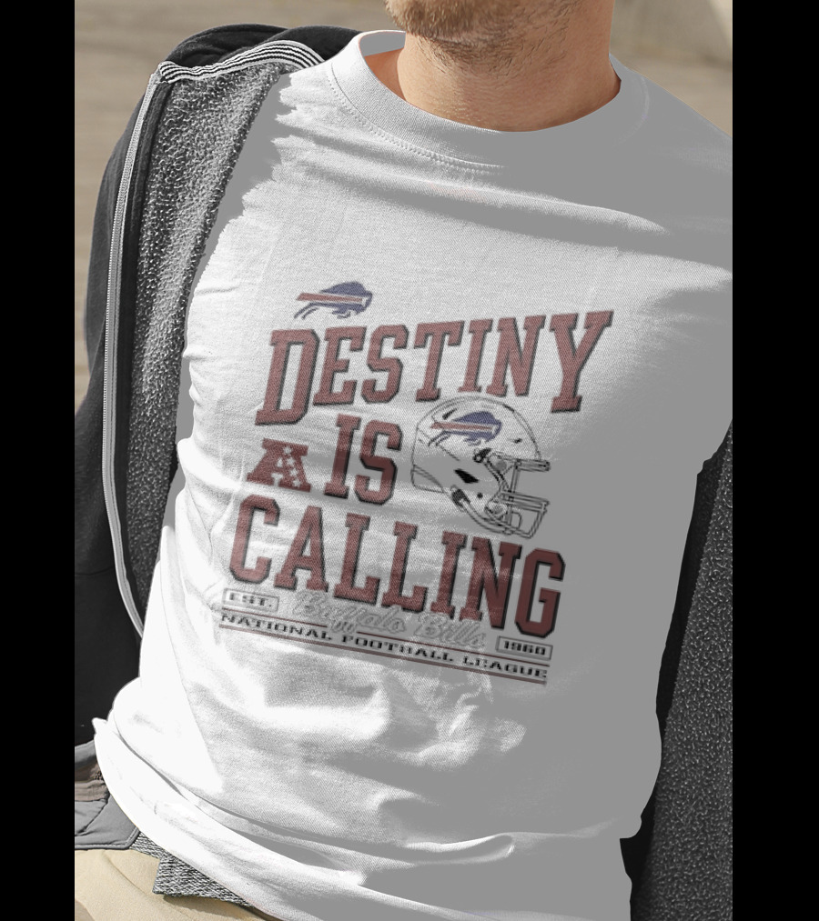 Destiny Is Calling Vintage Buffalo Bills Football Helmet T-Shirt