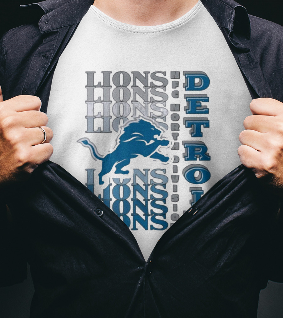 Detroit Lions NFC North Division LIONS DETROIT T-Shirt
