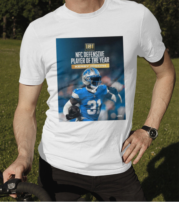 101 Awards NFC Defensive Player Of The Year Kerby Joseph Detroit Lions T-Shirt