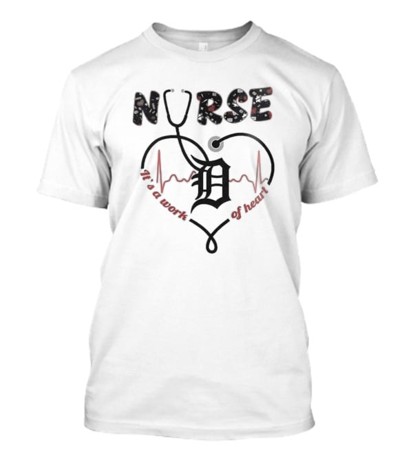 Nurse Heartbeat Detroit Tigers Nurses Appreciation Night 2025 T-Shirt