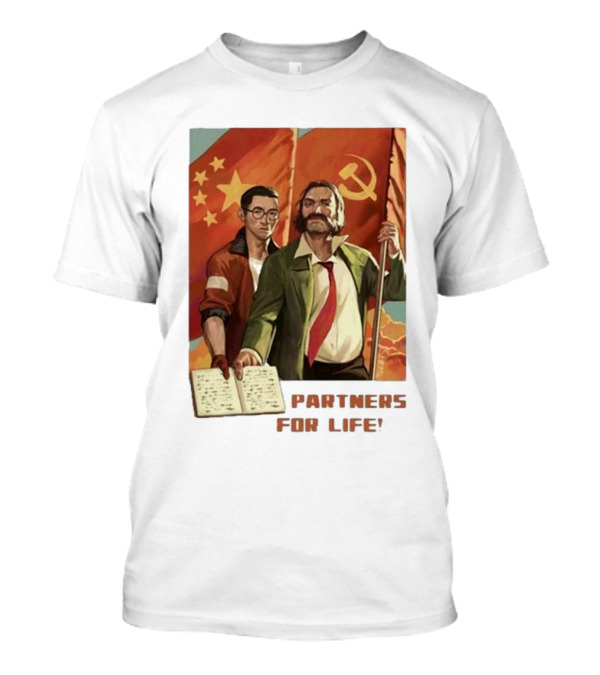 Disco Elysium 2025 Partners For Life Soviet Chinese Flag Art T-Shirt