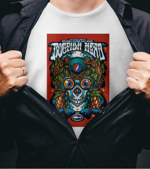 Dogfish Head Official Beer Of Record Store Day 2025 Rehoboth Ave Rehoboth Beach T-Shirt