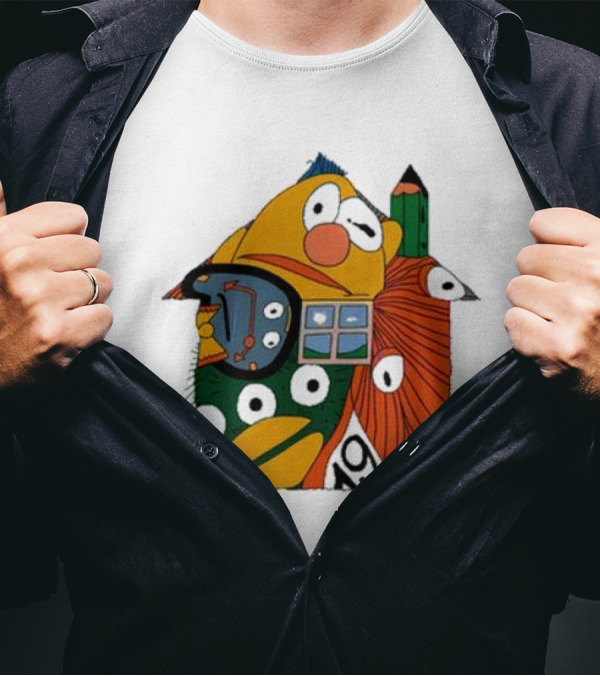 Don’t Hug Me I’m Scared And Pencil Characters T-Shirt