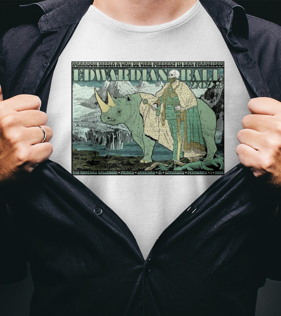Paradox Media Vau De Vire Edwardian Ball 2025 San Francisco Regency Ballroom Jan 31 Feb 1 T-Shirt