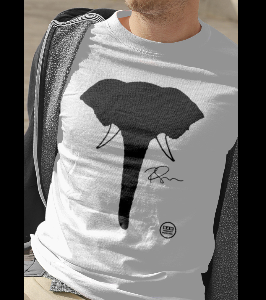 Ricky Gervais Elephant Silhouette T-Shirt