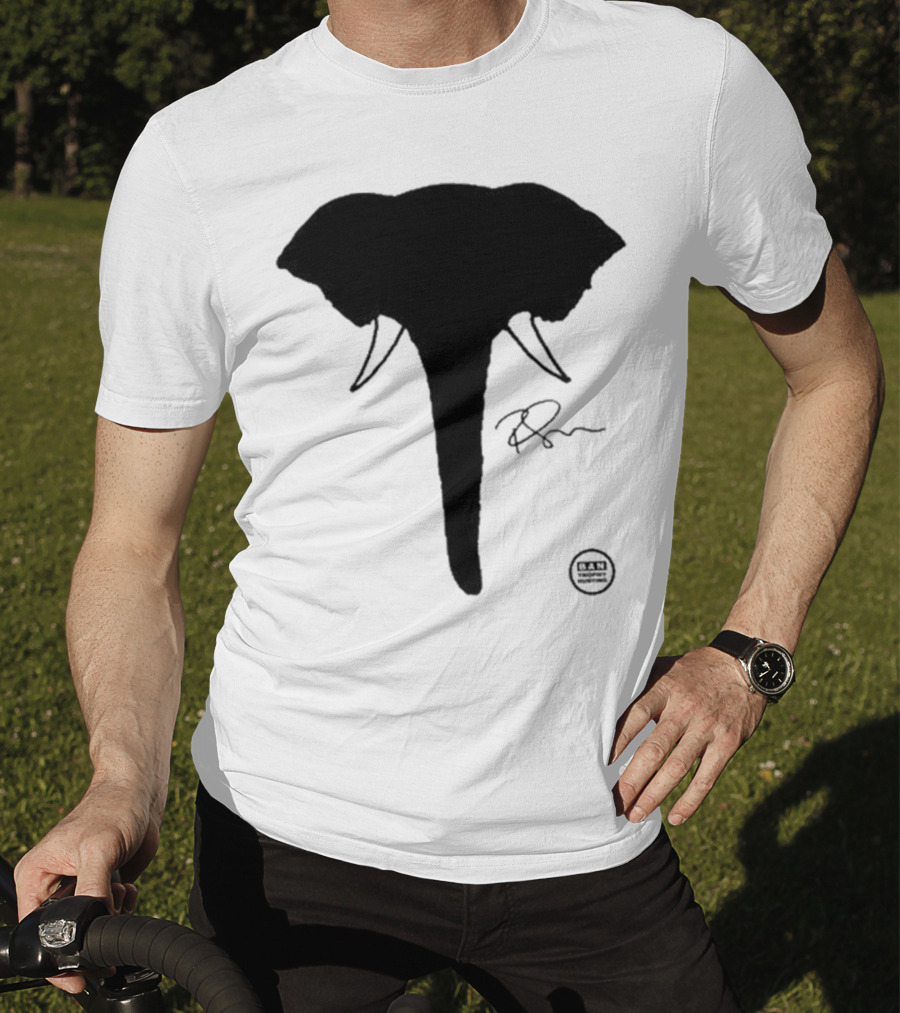 Ricky Gervais Elephant Silhouette T-Shirt