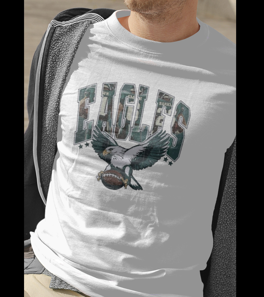 Eagles Philadelphia Brown Smith Barkley Football Graphic T-Shirt