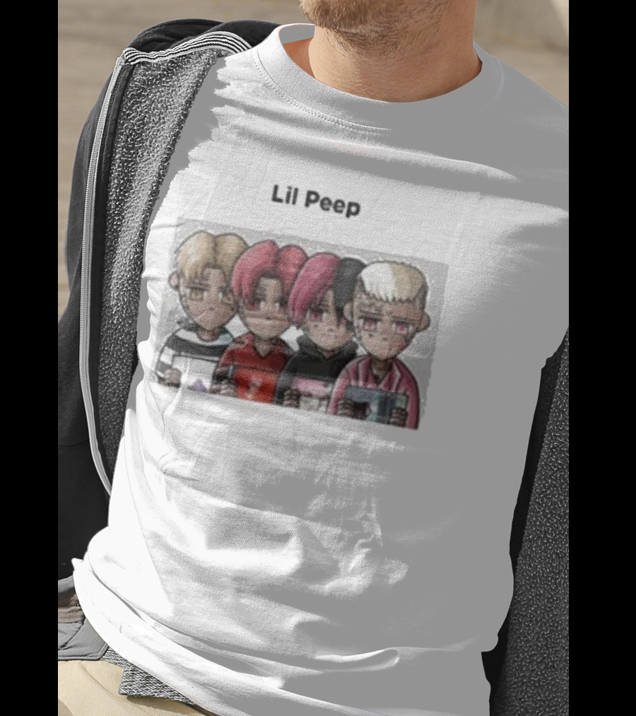 Labeled Cartoon Characters In Different Outfits Lil Peep T-Shirt