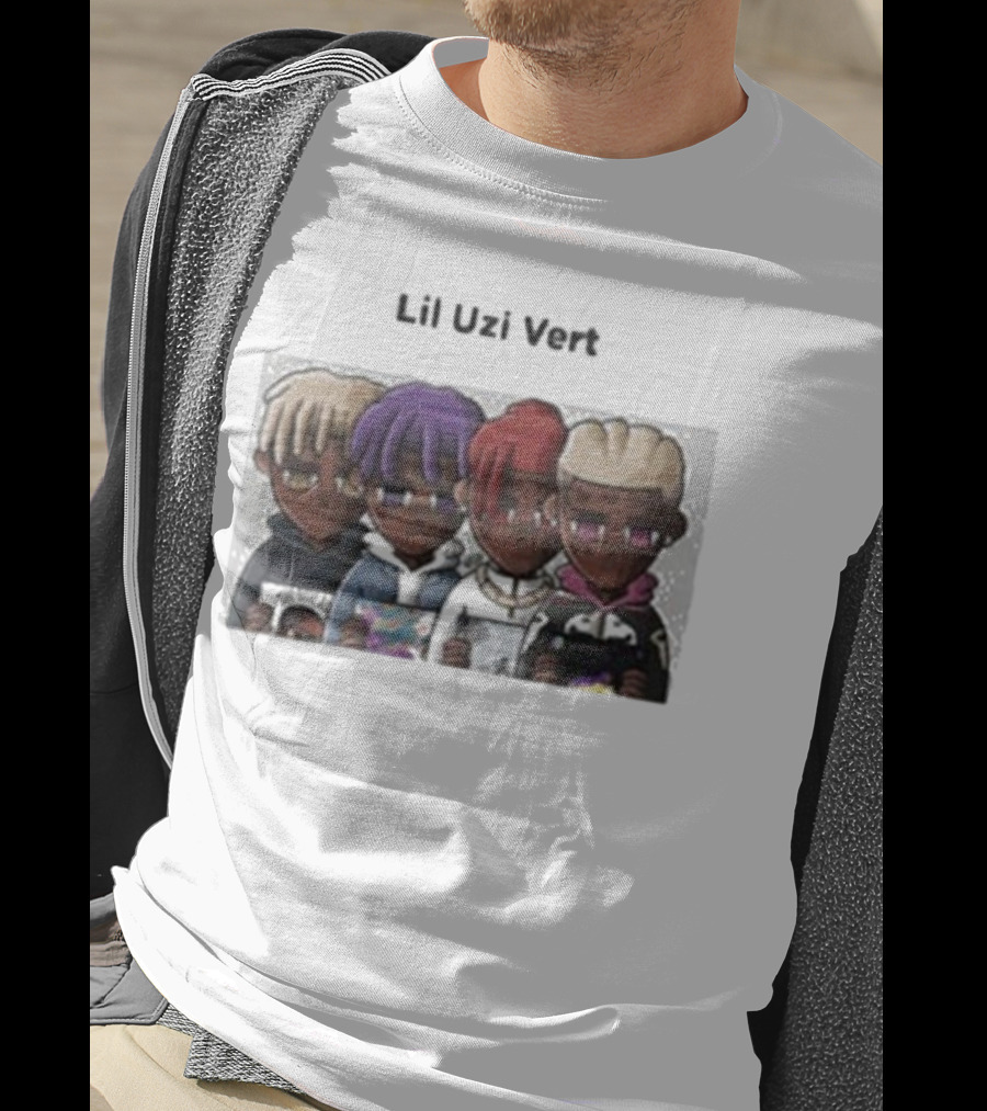 Lil Uzi Vert Evolution Cartoon Characters Holding Albums T-Shirt