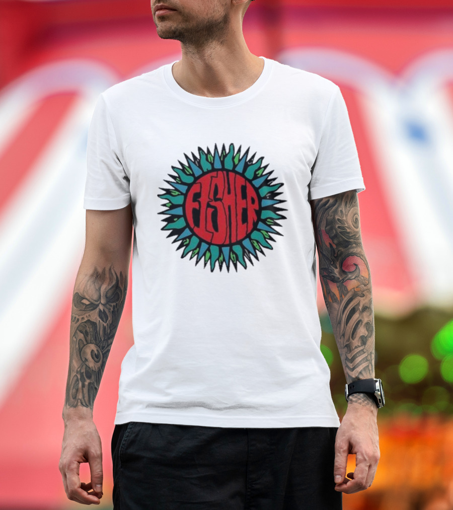 Fisher Sunburst Soak Up The Sun Colorful Vibes T-Shirt