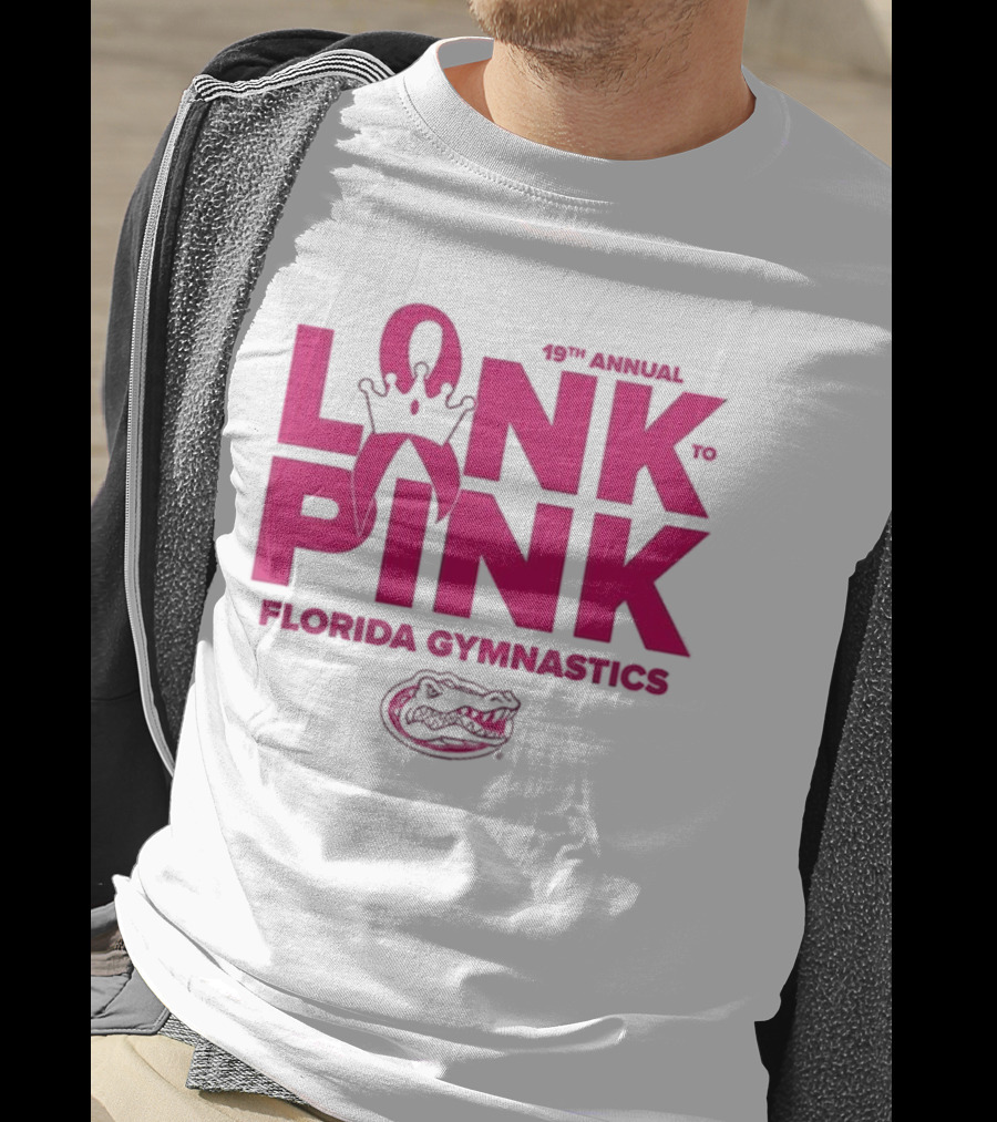 Florida Gators Gymnastics 17th Annual Link To Pink Breast Cancer Awareness Event T-Shirt