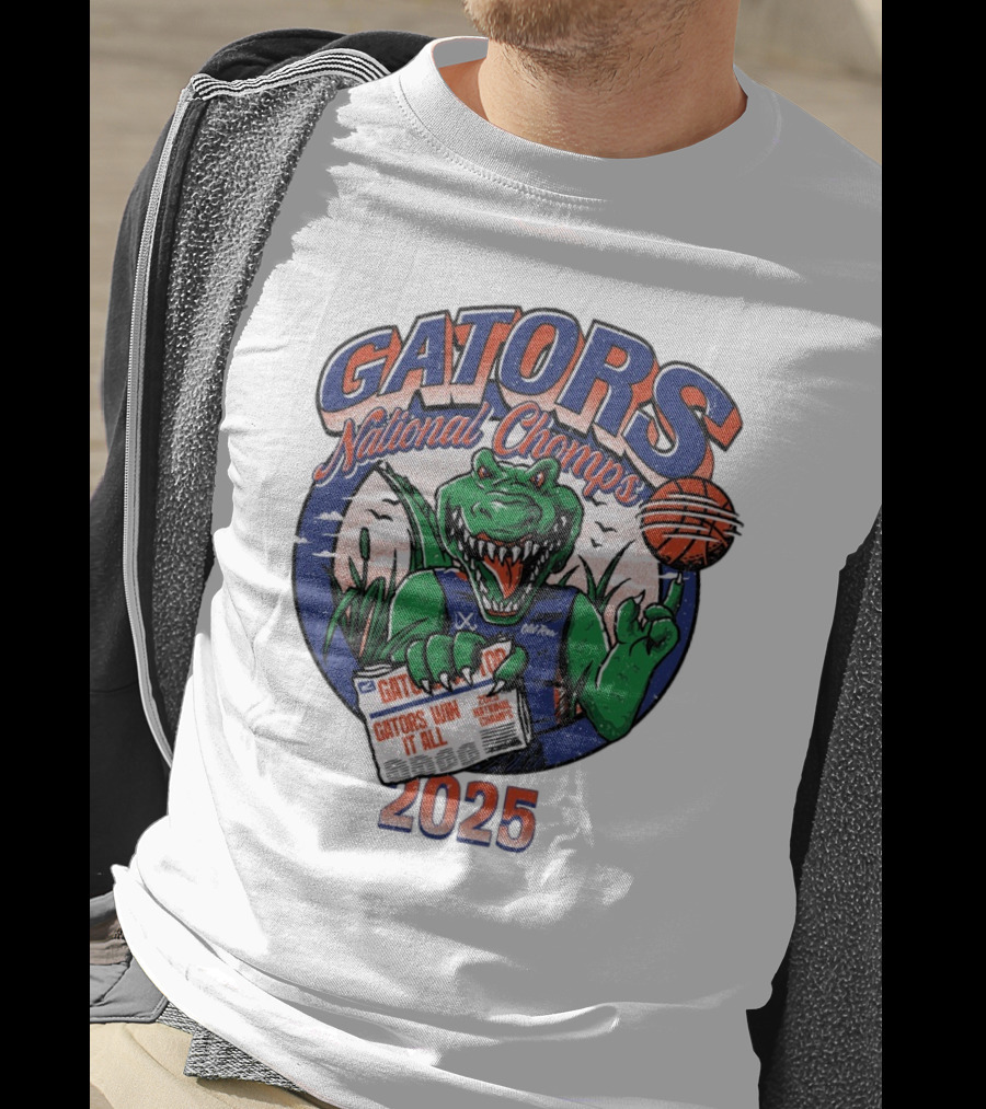 Gators National Champs 2025 Win It All Gators National Chomps T-Shirt