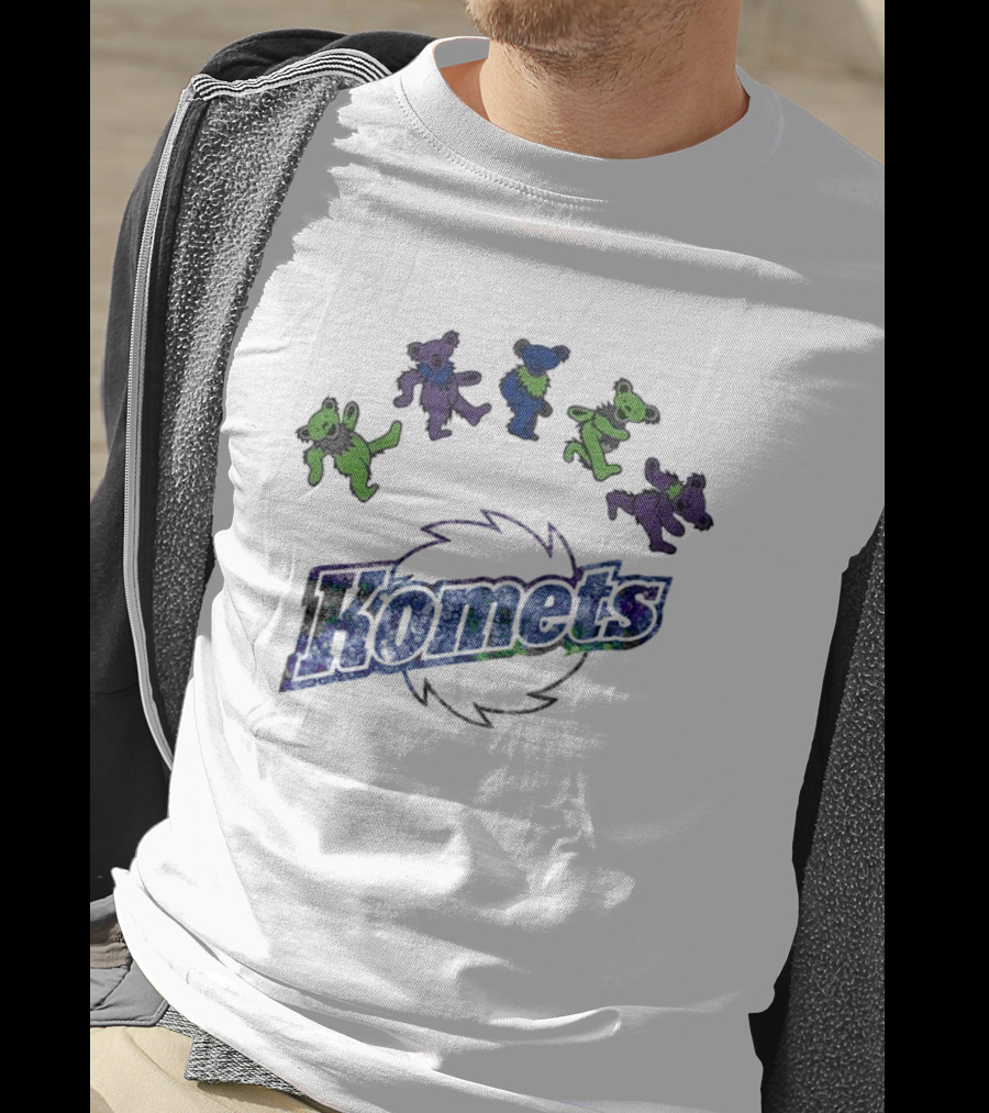 Fort Wayne Komets Grateful Dead Night 2025 Hockey Bears T-Shirt