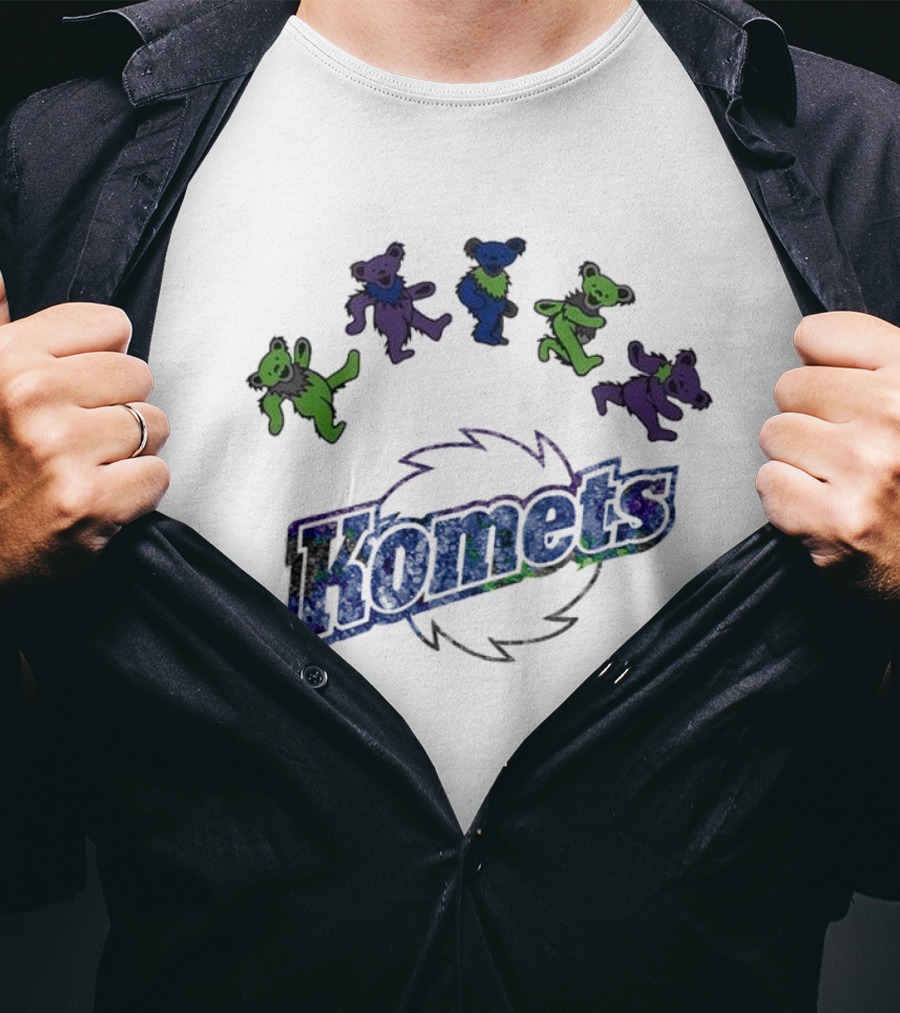 Fort Wayne Komets Grateful Dead Night 2025 Hockey Bears T-Shirt