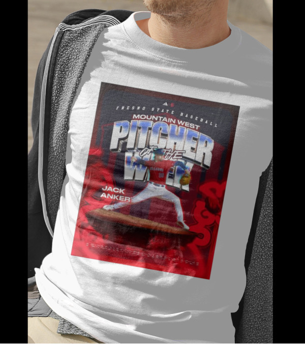 Fresno State Baseball Mountain West Pitcher Of The Week Jack Anker T-Shirt