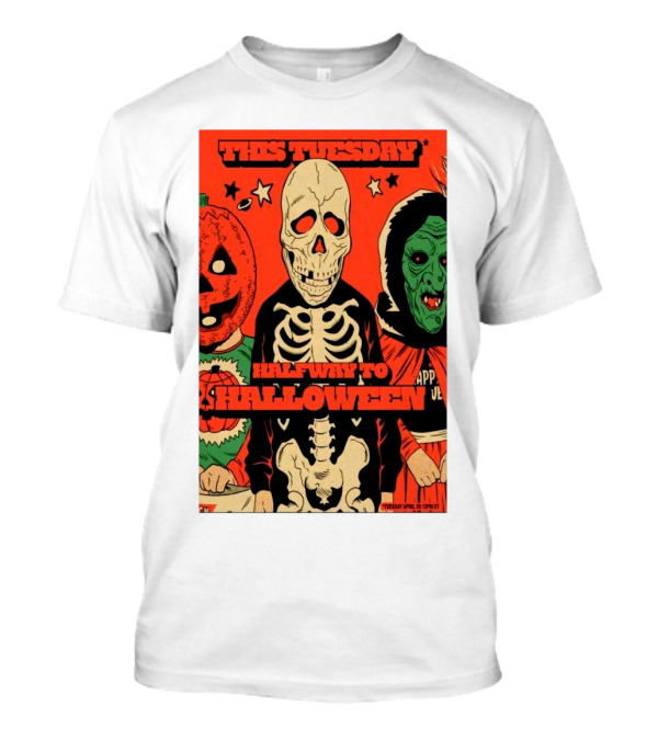 This Tuesday Halfway To Halloween Fright-Rags Inc Happy Halloween Bundle April 29 2025 Tour T-Shirt