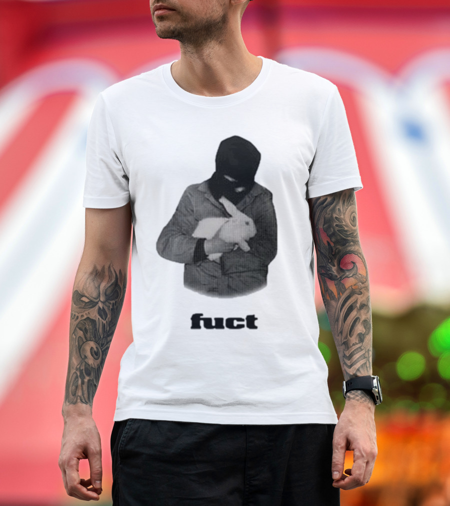 Fuct Robber Holding Rabbit Kill People Not Animals T-Shirt