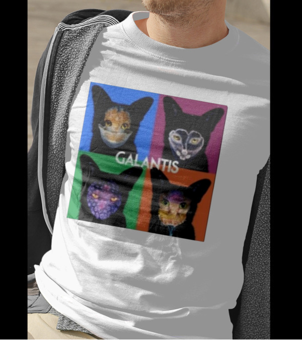 Galantis 4x Seafox Colorful Pop Art Quadrant T-Shirt
