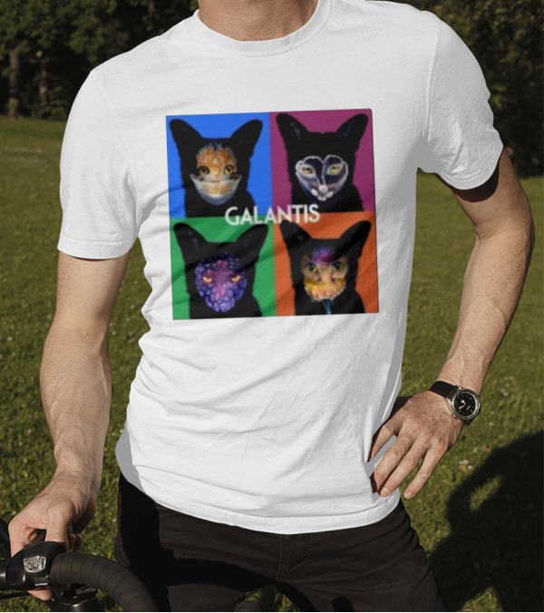Galantis 4x Seafox Colorful Pop Art Quadrant T-Shirt