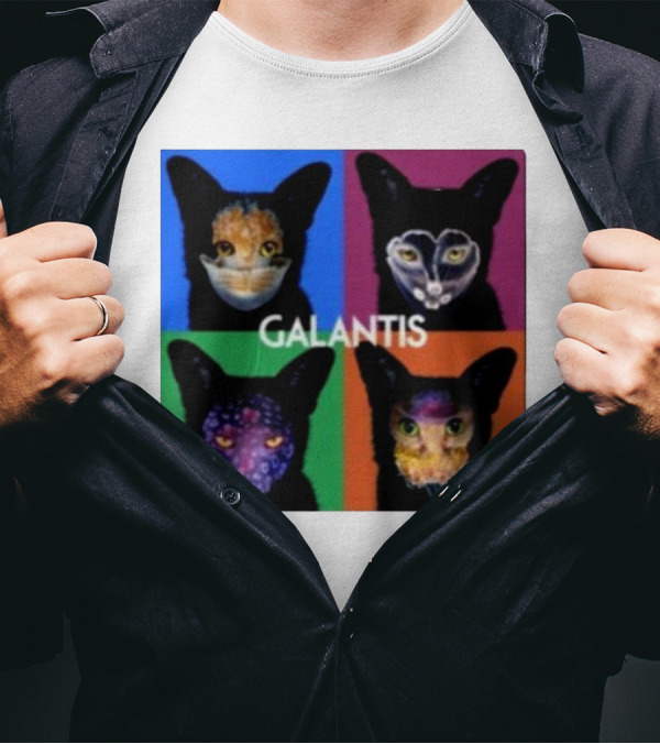 Galantis 4x Seafox Colorful Pop Art Quadrant T-Shirt
