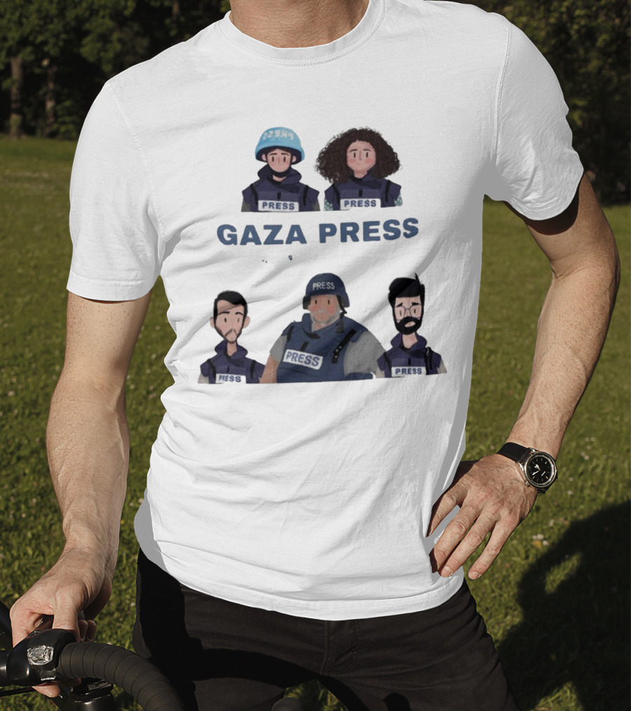 Gaza Press Heroes Cartoon Characters PRESS T-Shirt
