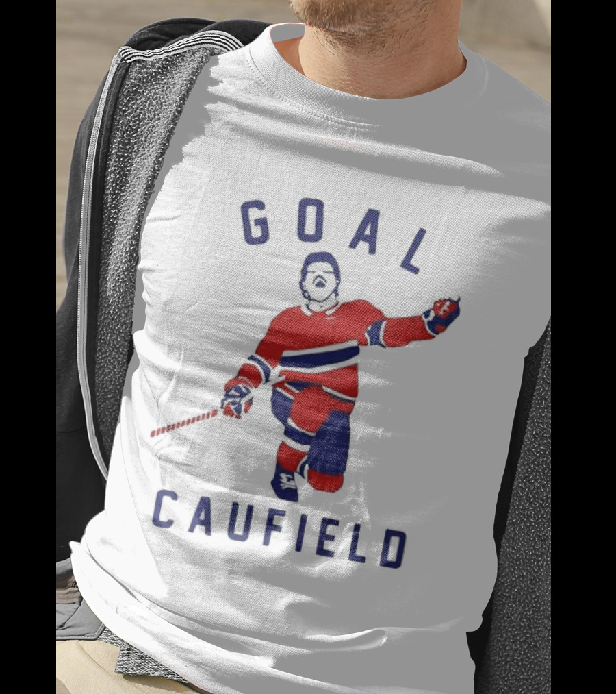 Goal Caufield Hockey Player Celebration T-Shirt