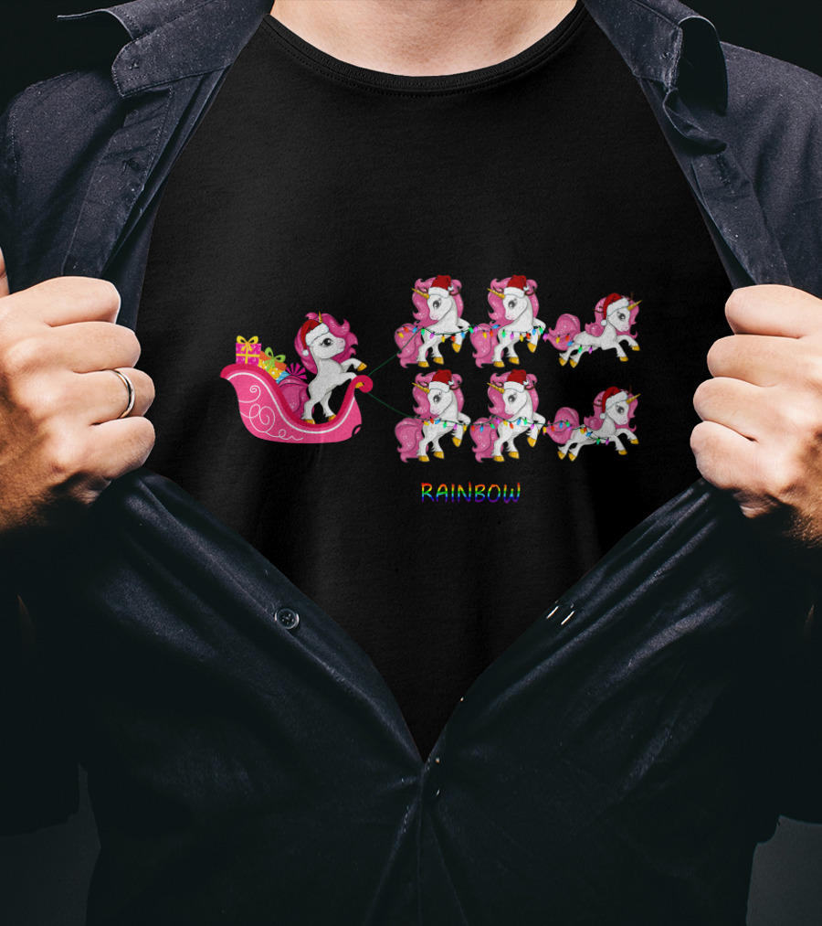 I Am Dreaming Of A Rainbow Christmas T-Shirt