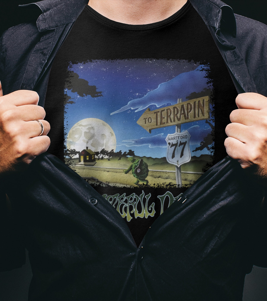 Grateful Dead Terrapin Hartford '77 Moonlit Journey T-Shirt