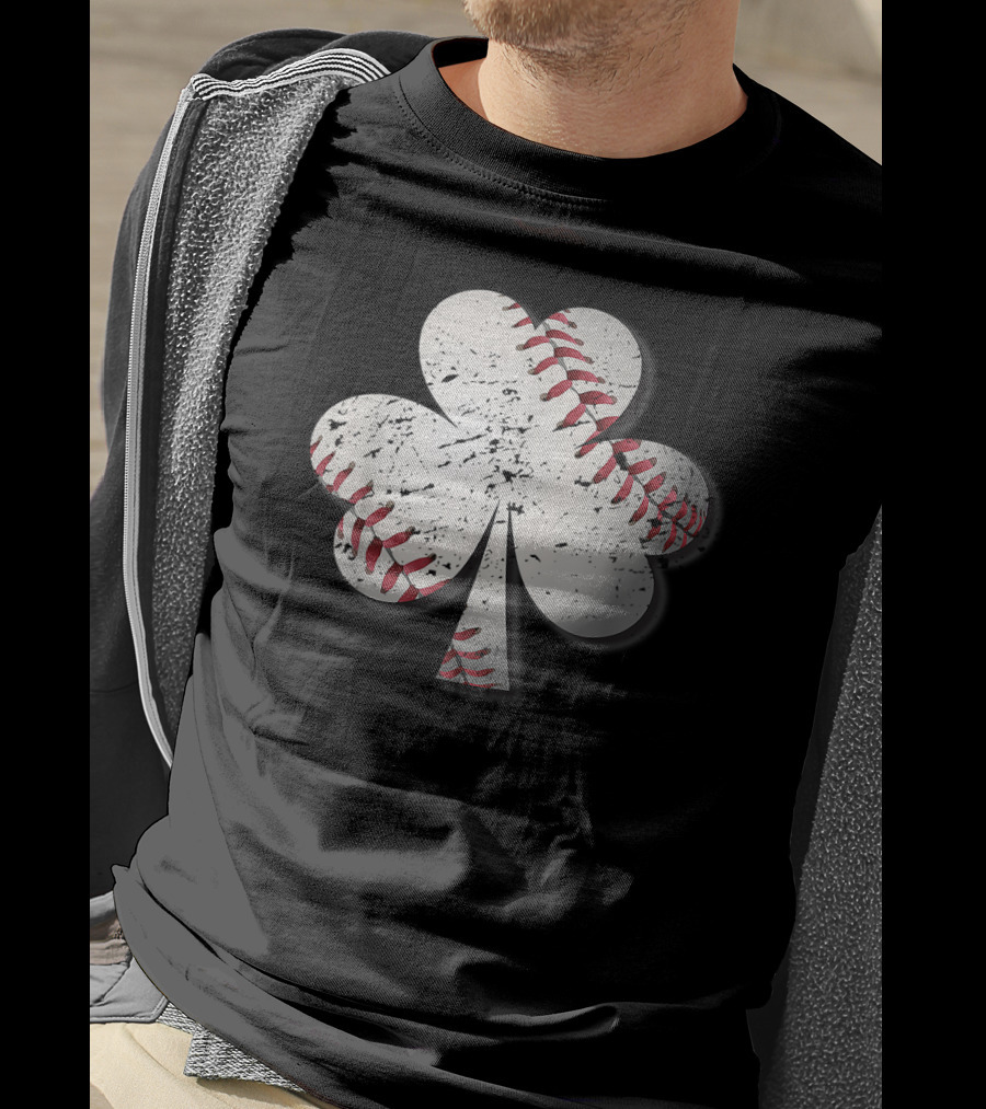St Patricks Day Shamrock Baseball Womens T-Shirt