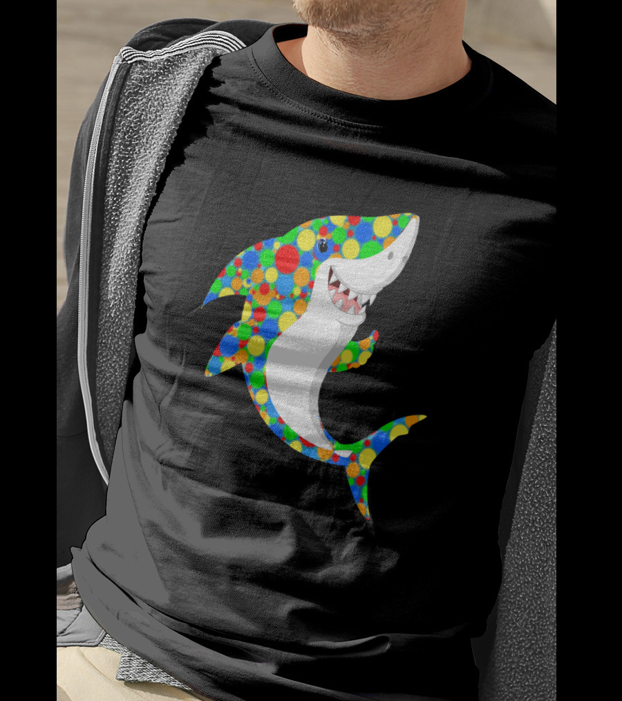 Polka Dot Shark Celebration For International Dot Day T-Shirt