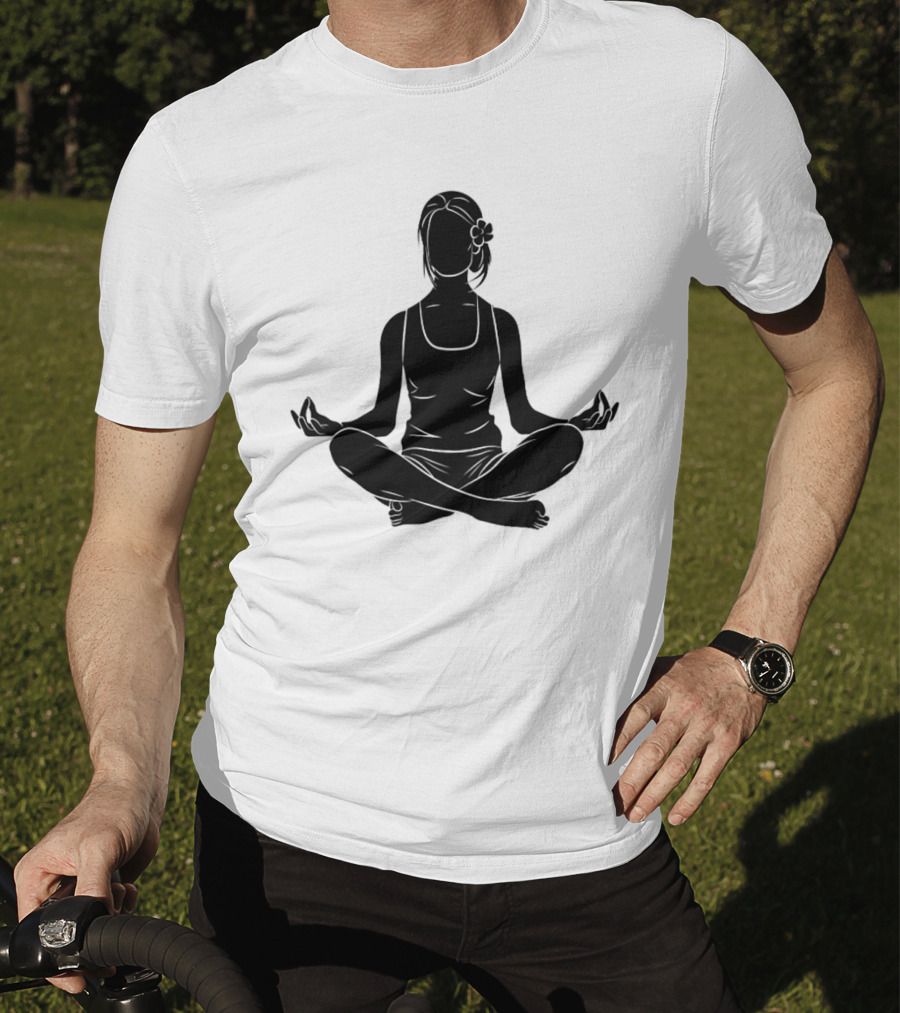 Namast'ay Home Get High Weed Yoga Meditation Pose T-Shirt