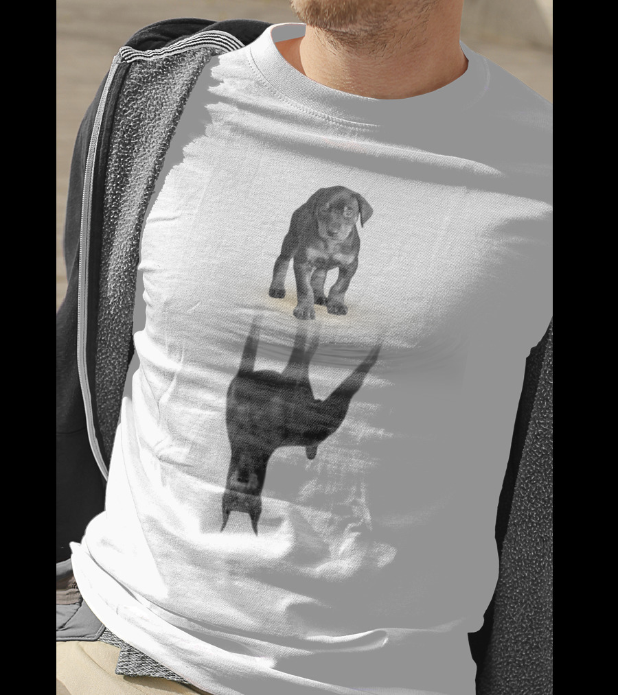 Doberman Puppy Reflection Women Men Kids Dog Love Pet T-Shirt